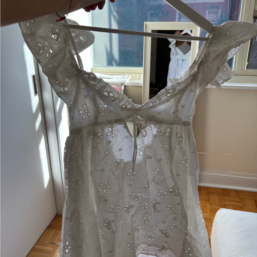 For Love and Lemons Weston White Mini Dress